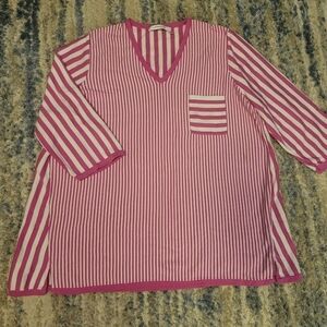 Foxcroft 2X Women's Blouse, 3/4 Sleeves, Casual Wear